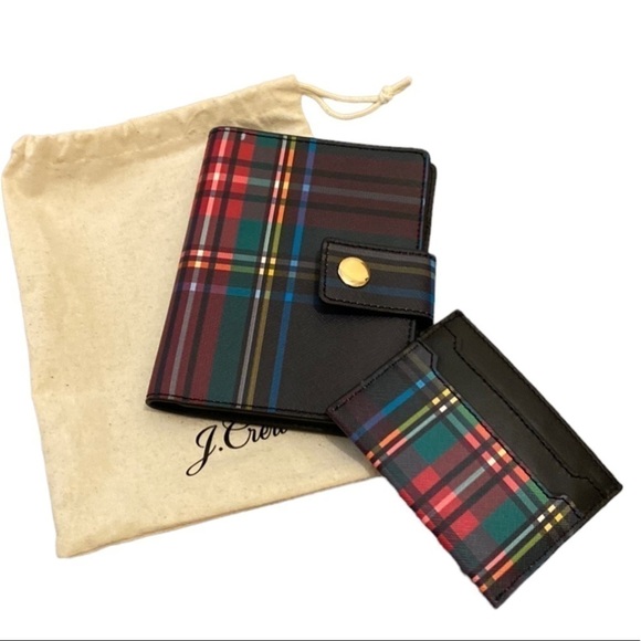 J. Crew passport holder and credit card . New.